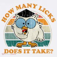 I Know How Many Licks It Takes Funny Owl Distressed Vintage Style Crop Top