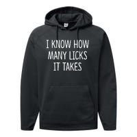 I Know How Many Licks It Takes Performance Fleece Hoodie