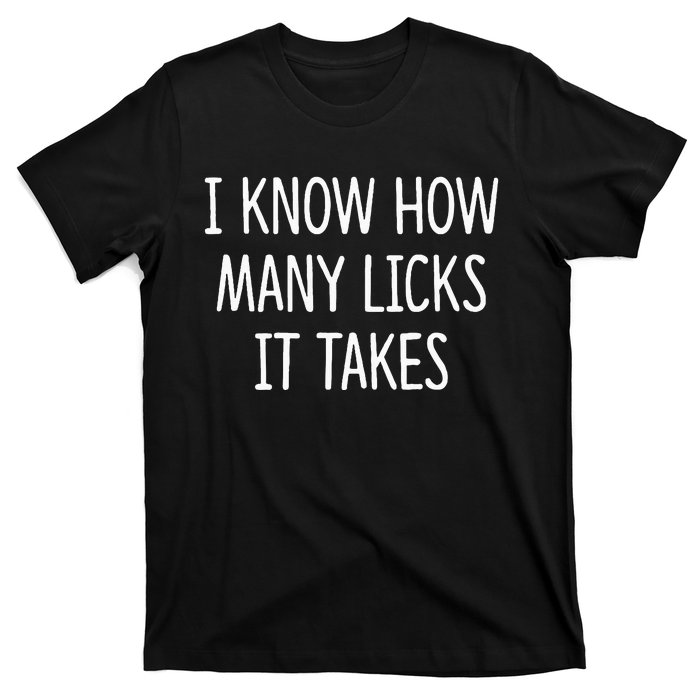 I Know How Many Licks It Takes T-Shirt