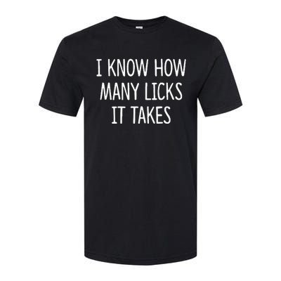 I Know How Many Licks It Takes Softstyle CVC T-Shirt