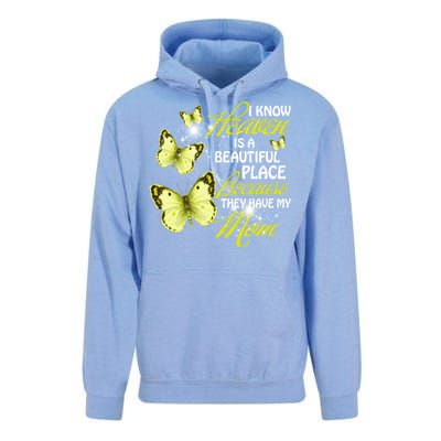 I Know Heaven Is A Beautiful Place Because They Have My Mom Gift Unisex Surf Hoodie