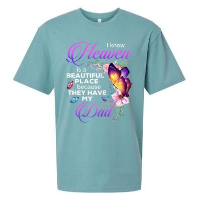 I Know Heaven Is A Beautiful Place Because They Have My Dad Sueded Cloud Jersey T-Shirt