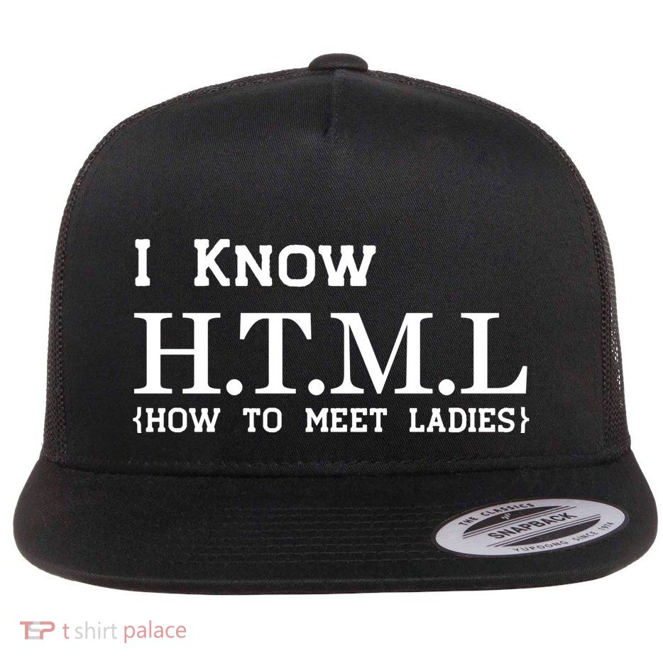 I Know HTML How To Meet Ladies Flatbill Hat