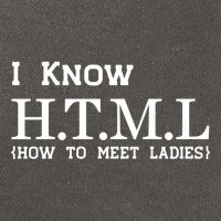 I Know HTML How To Meet Ladies Cotton Canvas Backpack