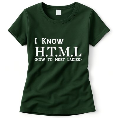 I Know HTML How To Meet Ladies Womens T-Shirt