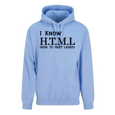 I Know HTML How To Meet Ladies Unisex Surf Hoodie