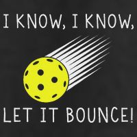 I Know I Know Let It Bounce Funny Pickleball Player Garment-Dyed Fleece Hoodie