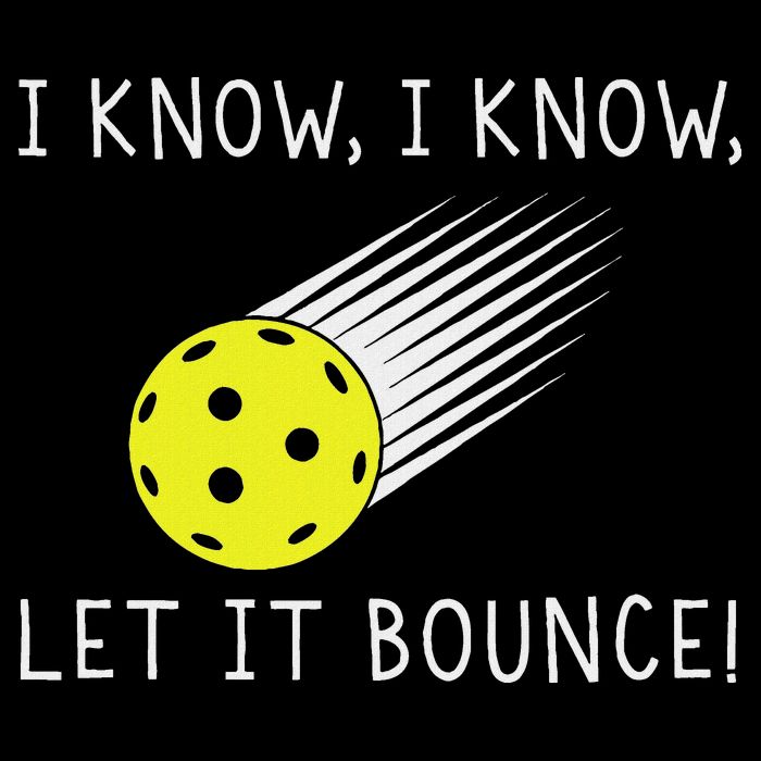 I Know I Know Let It Bounce Funny Pickleball Player 7-Panel Snapback Hat