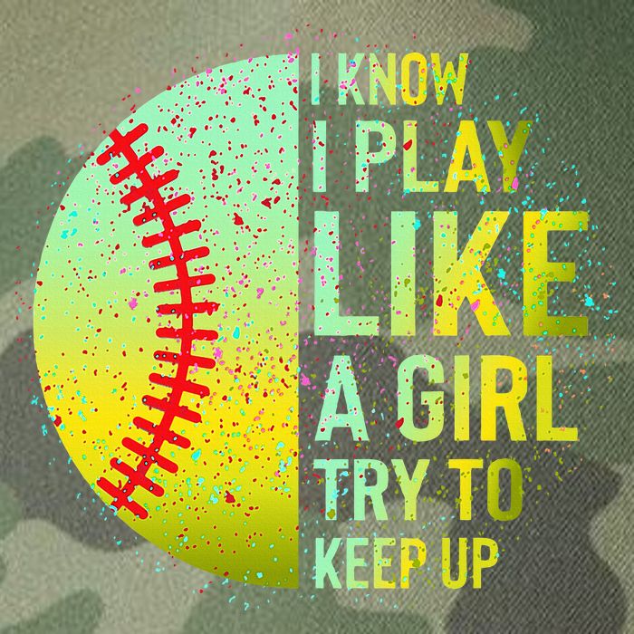 I Know I Play Like A Girl Funny Softball Baseball Legacy Tie Dye Trucker Hat