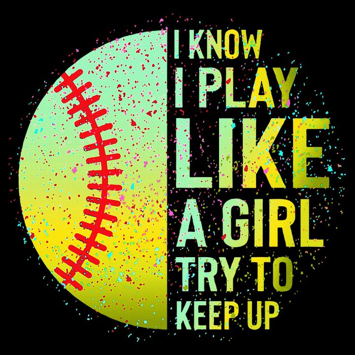 I Know I Play Like A Girl Funny Softball Baseball Bucket Hat