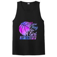 I Know I Play Like A Girl Basketball Player Game Day PosiCharge Competitor Tank