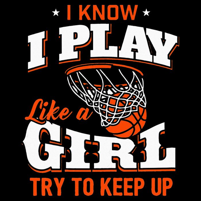 I Know I Play Like A Girl Basketball Girl Backpack