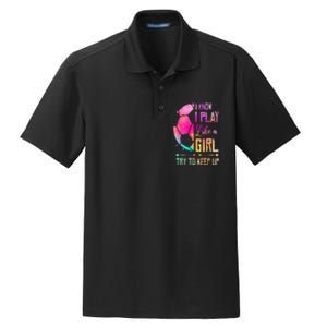 I Know I Play Like A Girl Soccer Dry Zone Grid Polo