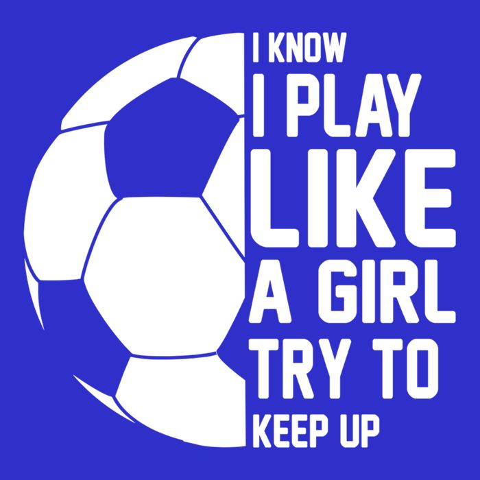 I Know I Play Like A Girl Try To Keep Up Soccer For Girls Gift Zip Tote Bag