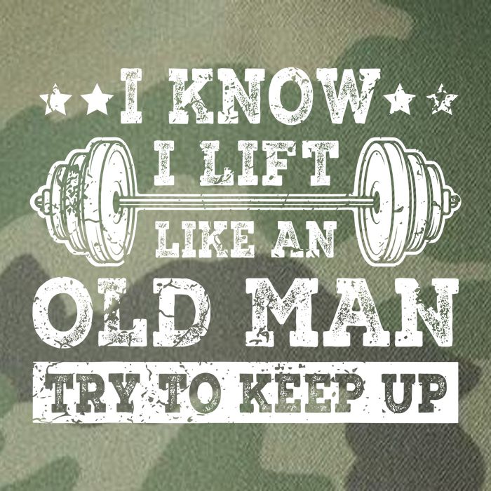 I Know I Lift Like An Old Man Try To Keep Up Weightlifting Legacy Tie Dye Trucker Hat
