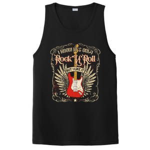 I Know ItS Only RockNRoll But I Like It Rock Music Fan PosiCharge Competitor Tank