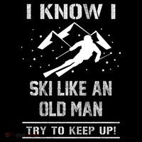 I Know I Ski Like An Old Try To Keep Up Meme Saying Gift Great Gift Impact Tech Backpack