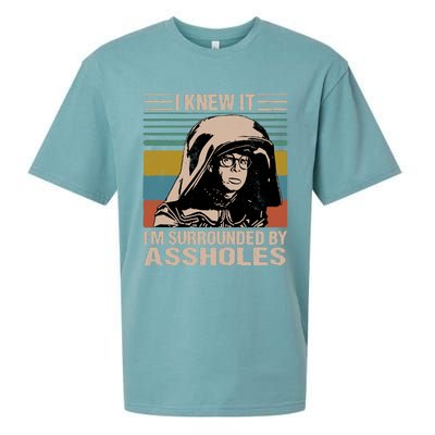 I Knew It I&39;m Surrounded By Assholes Sueded Cloud Jersey T-Shirt