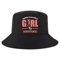 I Know I Play Like A Girl Try To Keep Up Golfing Lover Golf Cool Comfort Performance Bucket Hat