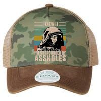 I Knew It I'm Surrounded By Assholes Retro Legacy Tie Dye Trucker Hat