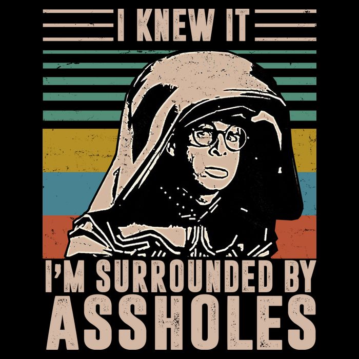 I Knew It I'm Surrounded By Assholes Retro 16 in Basic Backpack