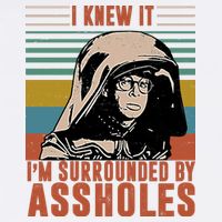 I Knew It I'm Surrounded By Assholes Retro Cool Comfort Performance Bucket Hat