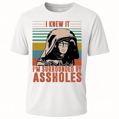 I Knew It I'm Surrounded By Assholes Retro Performance Shirt