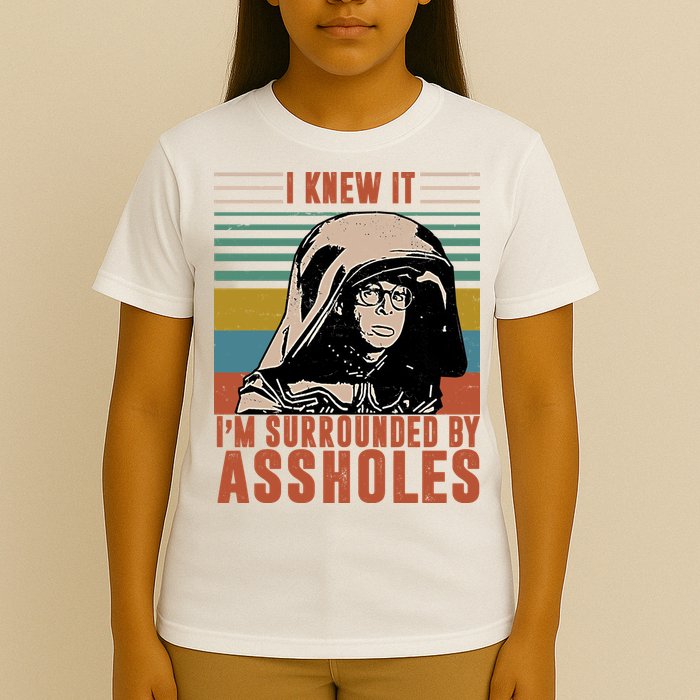 I Knew It I'm Surrounded By Assholes Retro T-Shirt