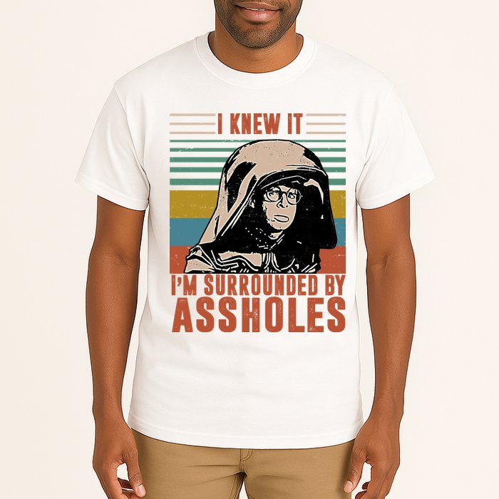 I Knew It I'm Surrounded By Assholes Retro Tall T-Shirt