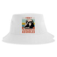 I Knew It I'm Surrounded By Assholes Retro Sustainable Bucket Hat