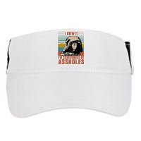 I Knew It I'm Surrounded By Assholes Retro Adult Drive Performance Visor