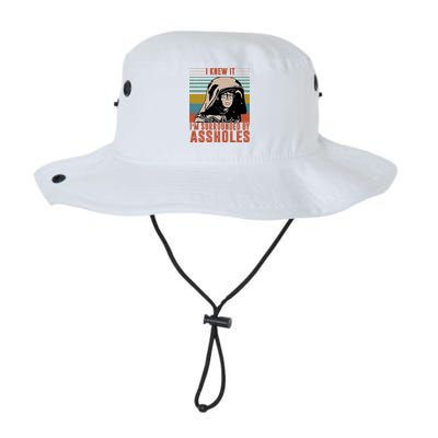 I Knew It I'm Surrounded By Assholes Retro Bucket Hat