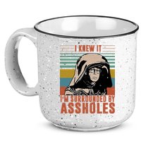 I Knew It I'm Surrounded By Assholes Retro 15oz Campfire Ceramic Mug