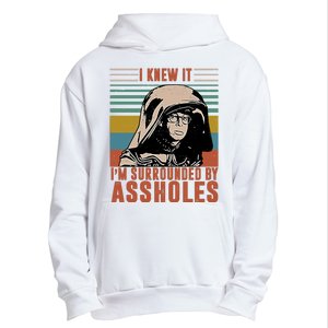 I Knew It I'm Surrounded By Assholes Retro Urban Pullover Hoodie