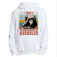 I Knew It I'm Surrounded By Assholes Retro Urban Pullover Hoodie