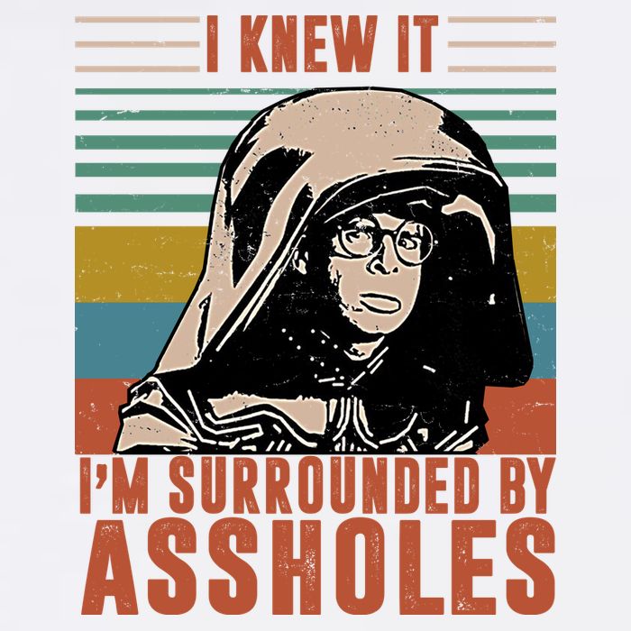 I Knew It I'm Surrounded By Assholes Retro Cooling Performance Long Sleeve Crew