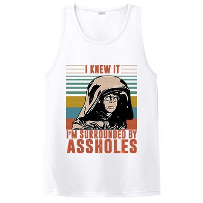 I Knew It I'm Surrounded By Assholes Retro PosiCharge Competitor Tank
