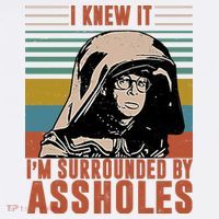 I Knew It I'm Surrounded By Assholes Retro Tank Top