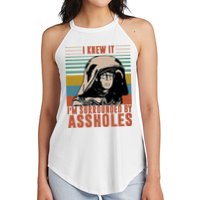 I Knew It I'm Surrounded By Assholes Retro Women's Perfect Tri Rocker Tank