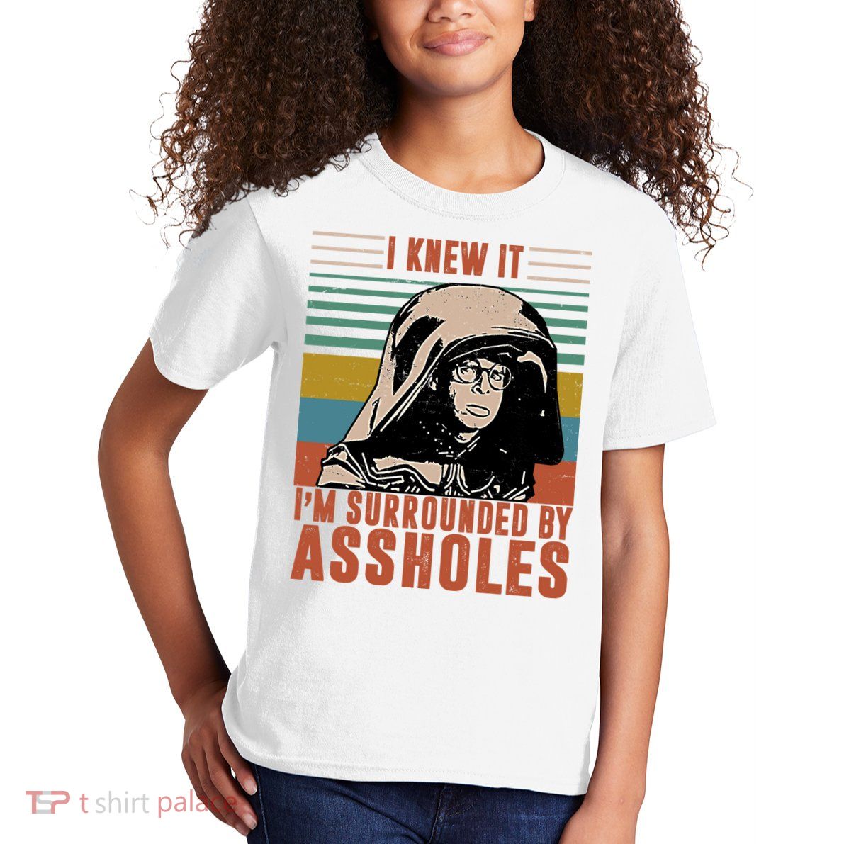 I Knew It I'm Surrounded By Assholes Retro Kids T-Shirt