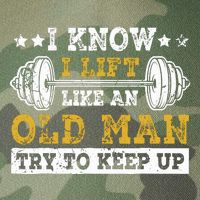 I Know I Lift Like An Old Man Try To Keep Up Weightlifting Legacy Tie Dye Trucker Hat