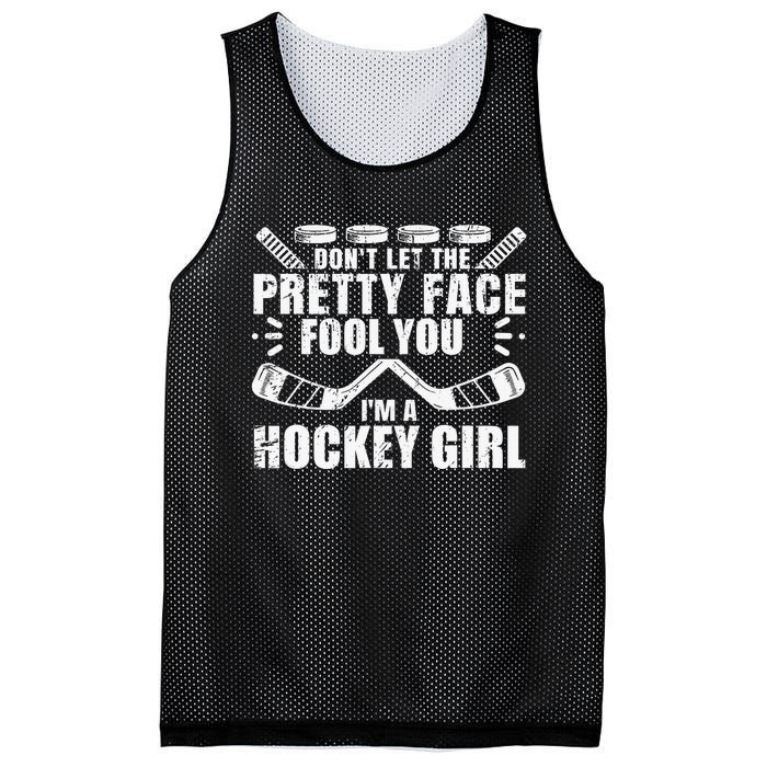 I Know I Play Like A  Field Hockey Player Hockey Fan Mesh Reversible Basketball Jersey Tank