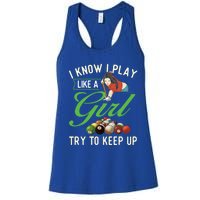 I Know I Play Like A Female Billiard Pool Player Gift Women's Racerback Tank