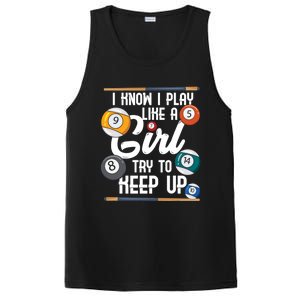 I Know I Play Like A Funny Eight Ball Pool Billiards Funny Gift PosiCharge Competitor Tank