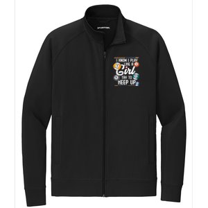 I Know I Play Like A Funny Eight Ball Pool Billiards Funny Gift Stretch Full-Zip Cadet Jacket