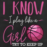 I Know I Play Like A Girl Basketball Player Coach Team Sport 11oz C Handle Ceramic Mug
