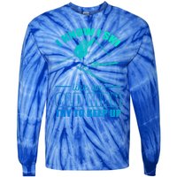 I Know I Ski Like An Old Try To Keep Up Skiing Gift Tie-Dye Long Sleeve Shirt