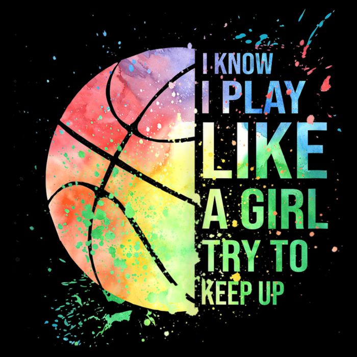 I Know I Play Like A Girl Try To Keep Up Basketball Tshirt TShirt Youth Performance Sprint T-Shirt