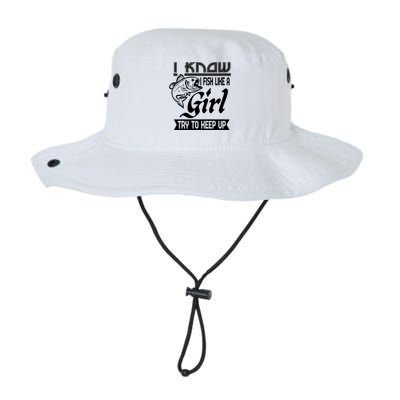 I Know I Fish Like A Try To Keep Up Fishing Lovers Cute Gift Legacy Cool Fit Booney Bucket Hat