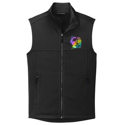 I Know i play like a girl try to keep up soccer player Collective Smooth Fleece Vest